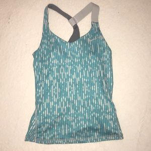 Blue and White Nike Athletic Tank